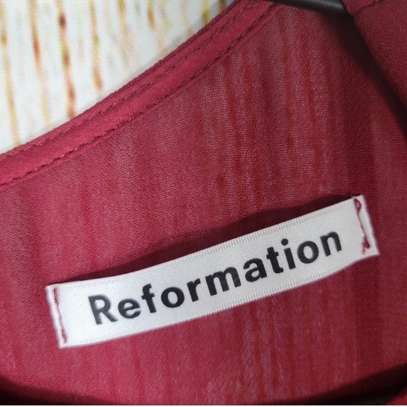 Reformation Gracie Ruched Sleeve Mini Dress - Picture 5 of 6